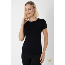 NT Underwear Kadın Bambu Yarım Kol Body – Doğal ve Hafif