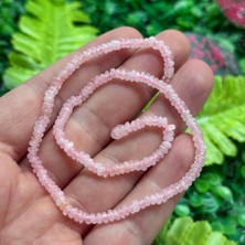 Rondela Pembe Kuvars Taşı 4x2 mm