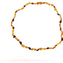 Amorf Mix Renkli Bebek Kehribar Kolye