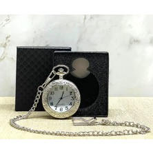 Dinç Store 44 Özel Kutulu Gümüş Köstekli Saat ALK4686 DINÇSTORE-4522