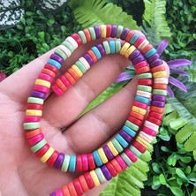Rondela Mix Turkuaz Taşı 8x3 mm