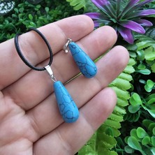 Damla Turkuaz Taşı Kolye