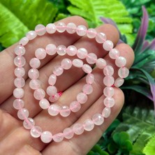 Mercimek Pembe Kuvars Taşı 6 mm