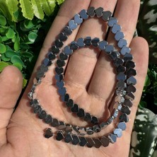 Kalp Gümüş Hematit Taşı 6 mm