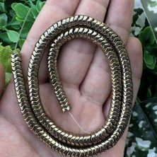Yılan Soft Gold Hematit Taşı 6x2 mm