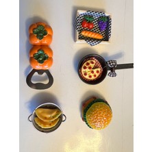 Airbrush Tattoo 5 Adet Birden Mini Magnetli Buz Dolabı Süsü ve Oyuncak