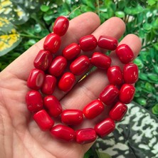 Oval Silindir Mercan Taşı 10X15 mm