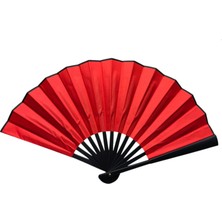 Dinç Store 44 Plastik Kumaş Yelpaze 12'li Kırmızı DINÇSTORE-4522