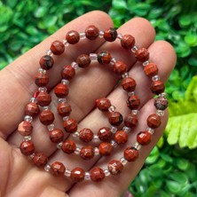 Dünya Kesimli Küre Kırmızı Jasper Taşı 6 mm