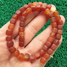 Mat Karnelyan Küp Akik Taşı 7 mm