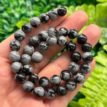 Küre Karlı Obsidyen Taşı 10 mm