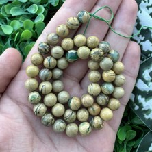 Küre Sarı-Yeşil Jasper Taşı 8 mm