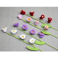 Dinç Store 44 El Örgüsü Gelincik Dalı ALK4971 DINÇSTORE-4522