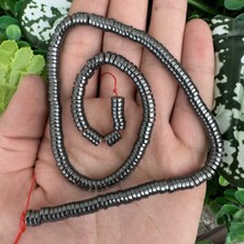 Disk Füme Hematit Taşı 6x2 mm