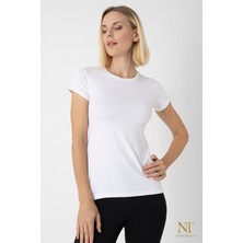 NT Underwear Kadın Bambu Yarım Kol Body – Doğal ve Hafif