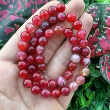 Küre Koyu Pembe Akik Taşı 8 mm