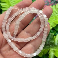 Küp Pembe Kuvars Taşı 5x5 mm