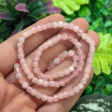5A Küp Pembe Kuvars Taşı 5x5 mm