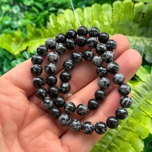 Küre Karlı Obsidyen Taşı 8 mm