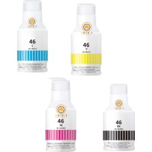 Drl Canon Gı-46 Uyumlu 4 Renk Tam Takım Mürekkep Seti - GX6040 GX7040 GX5040 Maxify Serisi