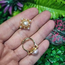 Premium Küre Doğal Inci Yüzük