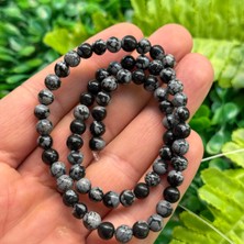 Küre Karlı Obsidyen Taşı 6 mm