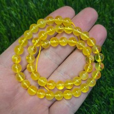 Orijinal Sarı Damla Kehribar 8 mm