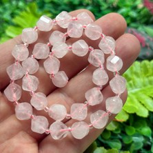 Faset Burgu Pembe Kuvars Taşı 10 mm