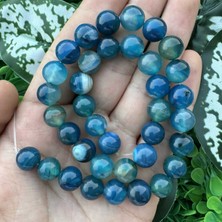 Küre Koyu Mavi Akik Taşı 10 mm