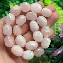 Tımbıl Pembe Kuvars Taşı 15X18 mm