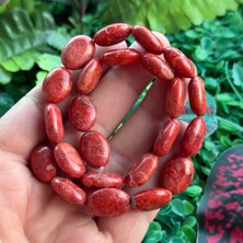 Oval Akdeniz Mercan Taşı 13X18 mm