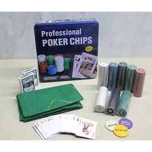 Dinç Store 44 Metal Kutulu 400 Chip ve 2 Adet Iskambil  Kağit Setine Sahip Poker Oyunu ALK3538 DINÇSTORE-4522