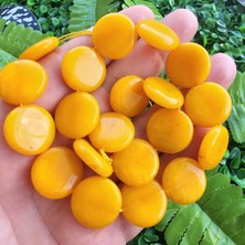 Sitrin Renkli Tablet Kuvars Taşı 20 mm