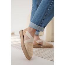 Roof Atelier Rosa Bej Triko Espadril Ayakkabı Ayakkabı