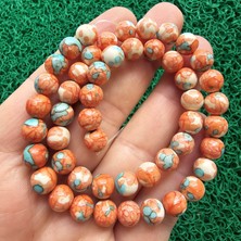 Küre Mercan Yağmur Damlası Kuvars Taşı 8 mm