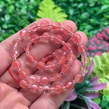 Elmas Kesim Gül Kuvars Taşı 8 mm