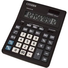 Citizen CDB-1201BK Büyük Hesap Makinesi 12 Haneli Ekran Otomatik Yuvarlama Özelliği