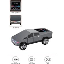 Dinç Store 44 D68 Cyber Model Araba Tasarımlı Bluetooth Hoparlör 15W Güçlü Ses Rgb LED /tws/usb Gri Dinçsto