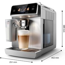 Philips 8000 Serisi Lattego Pro Kahve Makinesi Evde Kafe Kalitesi 54 Farklı Sıcak ve Soğuk Içecek Silentbrew Teknolojisi ile Daha Sessiz+ Çekirdek Kahve