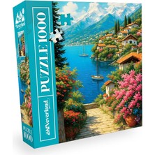 1000 Parça - Mountaın Lake Vıllage (Dağ Gölü Kasabası)