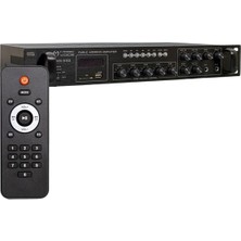 Pazarcan Magicvoice MV-540 100 Watt Usb-Sd-Bluetooth 2 Mikrofon Girişli 5 Bölgeli Hat Trafolu Anfi