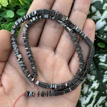 Kare Füme Hematit Taşı 4x1 mm