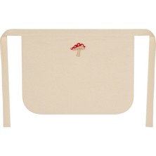 %100 Pamuk Hambez Çocuk Mutfak ve Etkinlik Önlüğü - 6-8 Yaş - Nakışlı Çift Kat