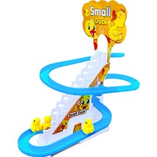 Halvey Eğitici Oyuncak Sarı Ördek Merdiven Tırmanma Oyuncak ( 3 Ördekli, Pilli ve Müzikli ) Pil Dahildir