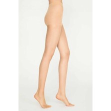ModaSize Parlak Fit 15 Likralı Külotlu Çorap Açık Ten