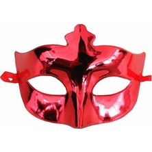 Pazarcan Kırmızı Renk Parlak Balo Maskesi