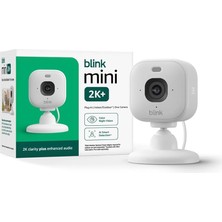 Blink Mini 2k+ (Yeni Model) - 2k Çözünürlük, Renkli Gece Görüşü 1 Kamera - Beyaz