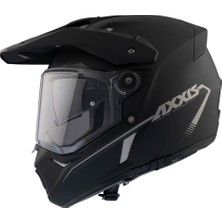 Axxis Wolf Ds Hydra Mat Siyah Motosiklet Enduro Off-Road Turing Kask