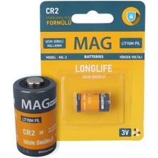 Pazarcan Mag Batteries Mg-2 Cr2 3 Volt Lityum Fotoğraf Makinesi Pili Tekli Blister