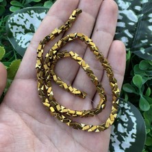 Kum Saati Gold Hematit Taşı 4x4 mm